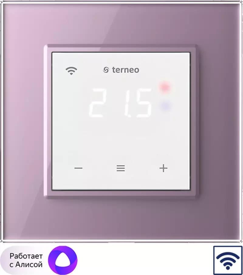 Wi-Fi Терморегулятор Terneo SX для рамки LIVOLO с сенсорным управлением, внешний датчик температуры, белый (механизм) / Рамка Livolo, 1 пост (Розовый) Wi-Fi Терморегулятор Terneo SX для рамки LIVOLO с сенсорным управлением, внешний датчик температуры, белый (механизм) / Рамка Livolo, 1 пост (Розовый)