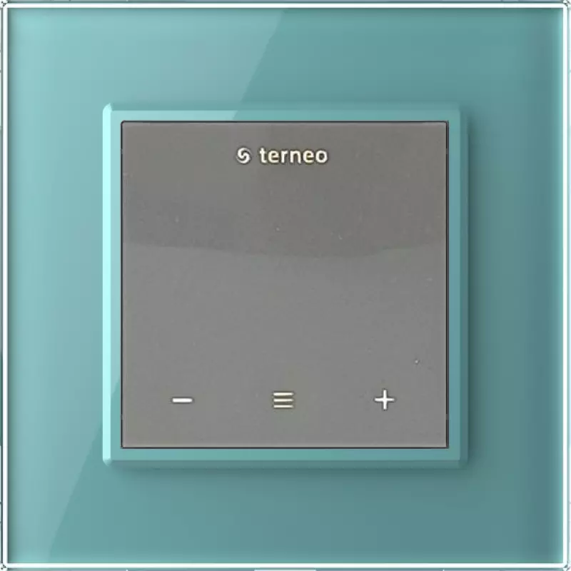 Терморегулятор Terneo S для рамки LIVOLO с сенсорным управлением, внешний датчик температуры, серый (механизм) / Рамка Livolo, 1 пост (Зелёный) Терморегулятор Terneo S для рамки LIVOLO с сенсорным управлением, внешний датчик температуры, серый (механизм) / Рамка Livolo, 1 пост (Зелёный)