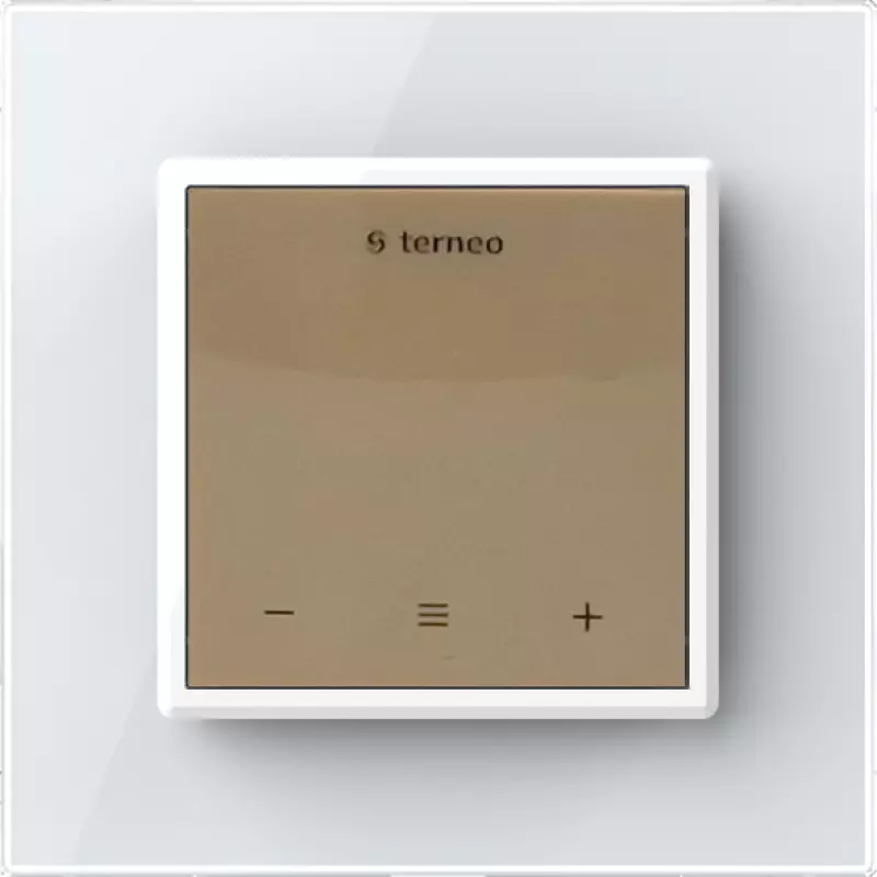 Терморегулятор Terneo S для рамки LIVOLO с сенсорным управлением, внешний датчик температуры, бежевый (механизм) / Рамка Livolo, 1 пост (Белый) Терморегулятор Terneo S для рамки LIVOLO с сенсорным управлением, внешний датчик температуры, бежевый (механизм) / Рамка Livolo, 1 пост (Белый)