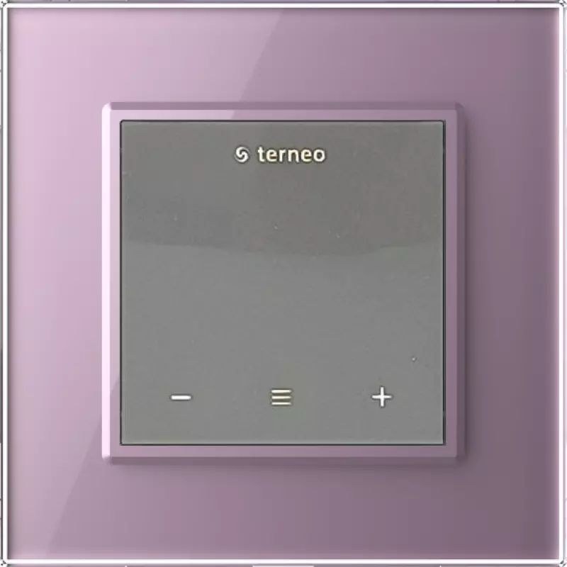 Терморегулятор Terneo S для рамки LIVOLO с сенсорным управлением, внешний датчик температуры, серый (механизм) / Рамка Livolo, 1 пост (Розовый) Терморегулятор Terneo S для рамки LIVOLO с сенсорным управлением, внешний датчик температуры, серый (механизм) / Рамка Livolo, 1 пост (Розовый)