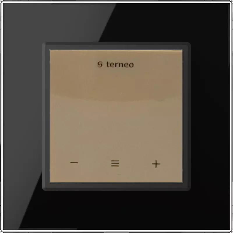 Терморегулятор Terneo S для рамки LIVOLO с сенсорным управлением, внешний датчик температуры, бежевый (механизм) / Рамка Livolo, 1 пост (Чёрный) Терморегулятор Terneo S для рамки LIVOLO с сенсорным управлением, внешний датчик температуры, бежевый (механизм) / Рамка Livolo, 1 пост (Чёрный)