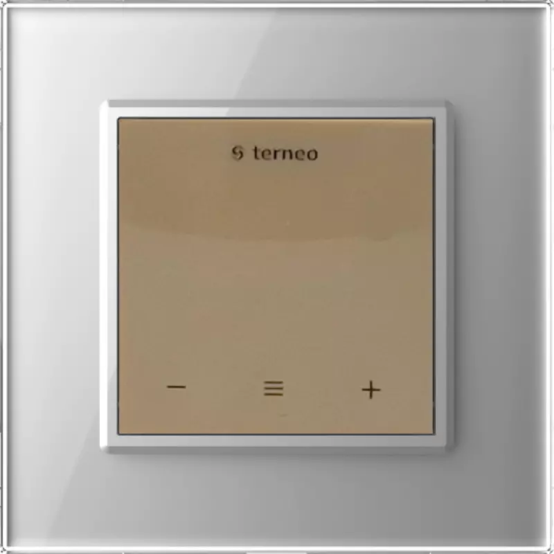 Терморегулятор Terneo S для рамки LIVOLO с сенсорным управлением, внешний датчик температуры, бежевый (механизм) / Рамка Livolo, 1 пост (Серый) Терморегулятор Terneo S для рамки LIVOLO с сенсорным управлением, внешний датчик температуры, бежевый (механизм) / Рамка Livolo, 1 пост (Серый)