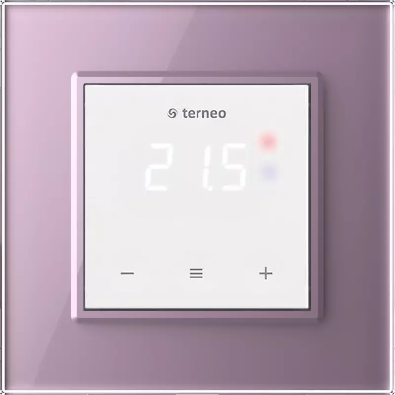 Терморегулятор Terneo S для рамки LIVOLO с сенсорным управлением, внешний датчик температуры, белый (механизм) / Рамка Livolo, 1 пост (Розовый) Терморегулятор Terneo S для рамки LIVOLO с сенсорным управлением, внешний датчик температуры, белый (механизм) / Рамка Livolo, 1 пост (Розовый)