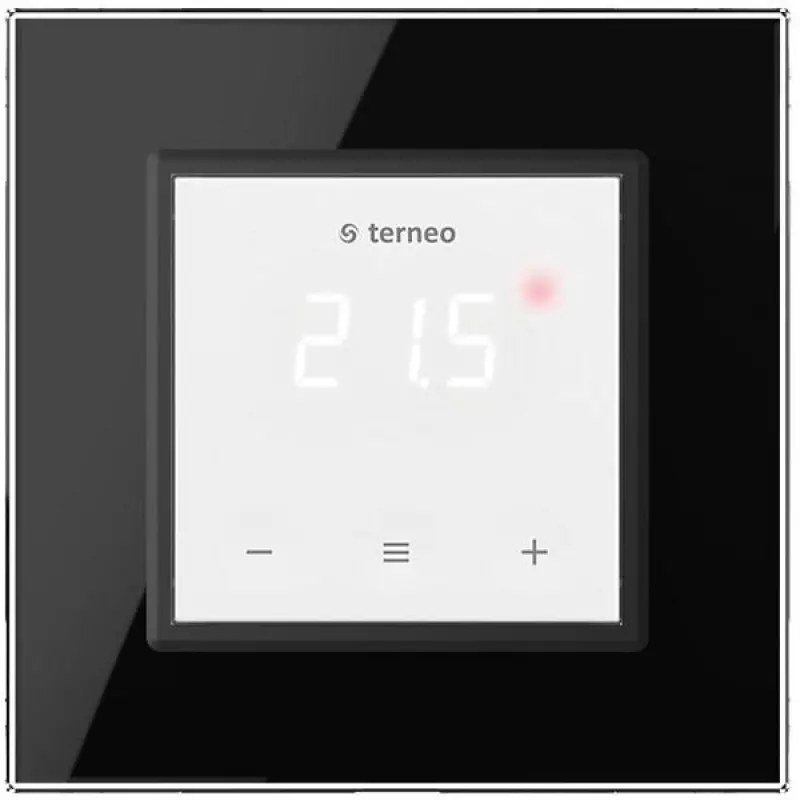 Терморегулятор Terneo S для рамки LIVOLO с сенсорным управлением, внешний датчик температуры, черный Терморегулятор Terneo S для рамки LIVOLO с сенсорным управлением, внешний датчик температуры, черный