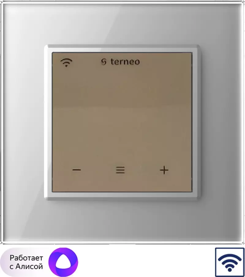 Wi-Fi Терморегулятор Terneo SX для рамки LIVOLO с сенсорным управлением, внешний датчик температуры, бежевый (механизм) / Рамка Livolo, 1 пост (Серый) Wi-Fi Терморегулятор Terneo SX для рамки LIVOLO с сенсорным управлением, внешний датчик температуры, бежевый (механизм) / Рамка Livolo, 1 пост (Серый)
